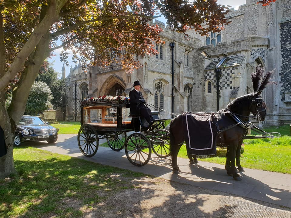 Funeral at St. Mary’s Church, Mildenhall